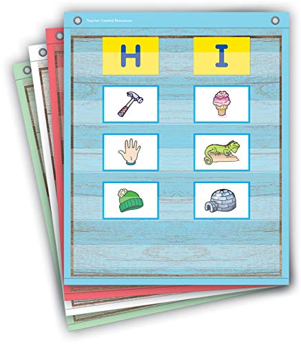 Teacher Created Resources Painted Wood Magnetic Mini Pocket Charts (14" x 17") - color: Painted Wood