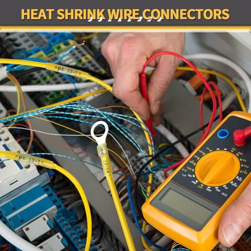 540PCS Marine Grade Heat Shrink Wire Connectors of Tinned Red Copper