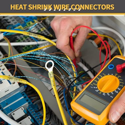 540PCS Marine Grade Heat Shrink Wire Connectors of Tinned Red Copper