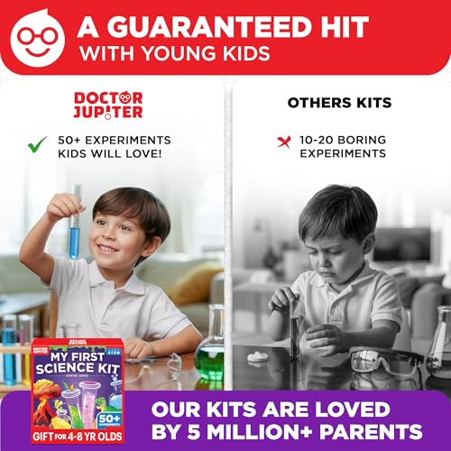 Doctor Jupiter My First Science Experiments Kit for Kids Ages 4+ - style: My First Science Kit Starter: 4+
