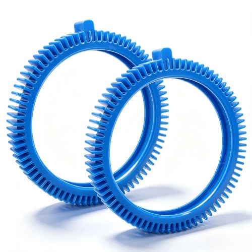 896584000-143 Front Tire Kit with Super Hump Replacement Tires for Poolvergnuegen Select and Hayward Phoenix Pool Cleaner Wheel - Blue (2Pcs Front Tires) - color: 2Pcs Front Tires