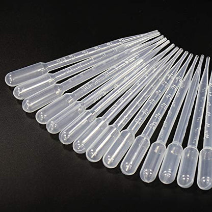 ULAB 500 Pcs Transfer Pipette, Vol. 7ml, 0.5ml Graduation, 155mm Long, Low-Density Polyethylene Material, UTP1001 - style: Vol. 7ml, 500pcs, Packed in box