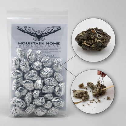 Extra Small Owl Pellets, 30 Pack