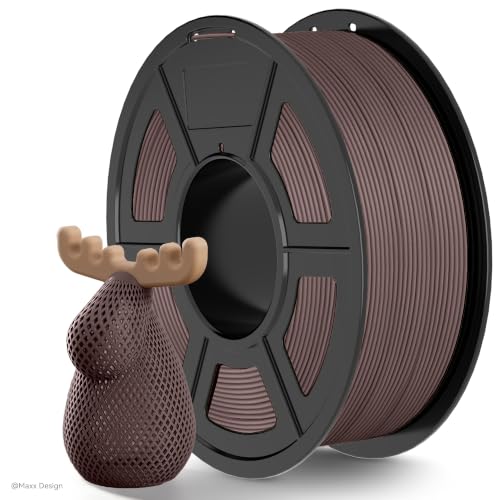 TECBEARS Matte PLA Filament Rapid 50-600mm/s Printing, 1kg Brown - color: 1kg Brown