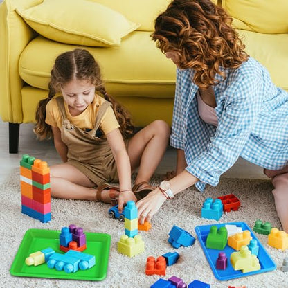 24 Pack Plastic Art Craft Trays, Bulk Activity Sensory Sand Puzzle - size: 11"x8"