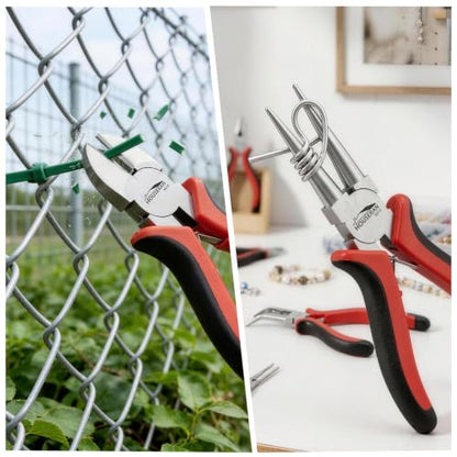 8-Piece Mini Jewelry Pliers Set, Needle Nose, Round Nose & Cutters