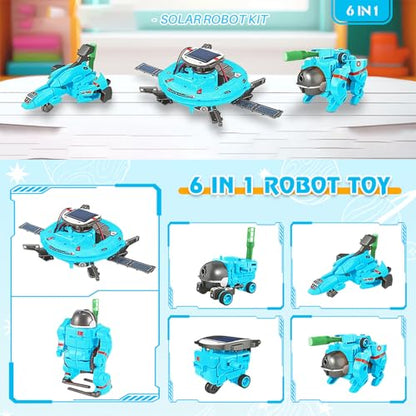 STEM Projects for Kids Ages 8-12, Science Kits, Solar Space Toys Gifts for 8-14 Year Old Teen Boys Girls, 120Pcs Building Experiments Robots for Teenage Ages 9 10 11 12. - color: Blue