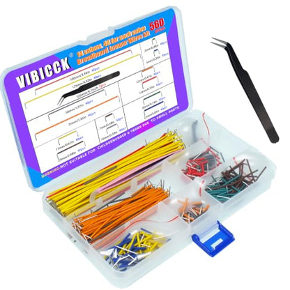 14 Values 560pcs Breadboard Jumper Wire Kit 2-125mm