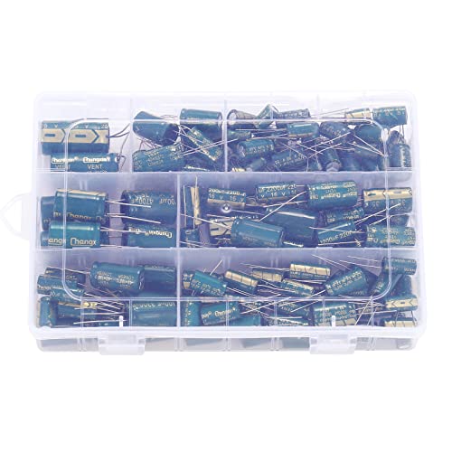 19 Values 135PCS Aluminum Electrolytic Capacitor Assortment Kit