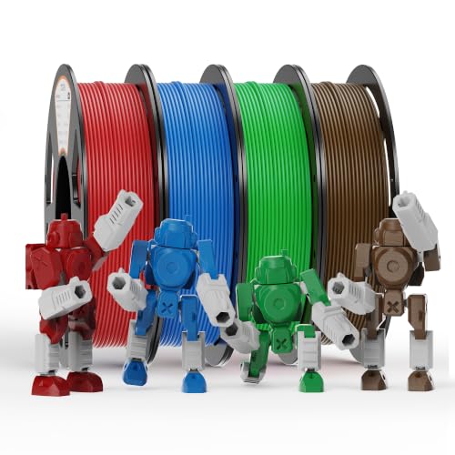 YOOPAI PLA+ Filament 1.75mm, 250g Starter Color Bundle, 4 Rolls - color: Pla Bundle-250gx4-112020001