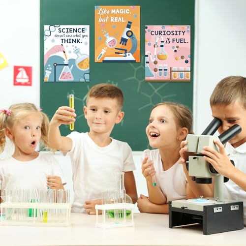 Zonon 10 Pcs Science Classroom Decor Science Bulletin Board, Energizing - style: Energizing
