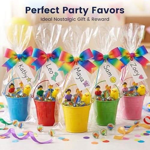 POPLAY 61PCS Marbles Games for Kids, with Gift Box for Marbles Run Games, Classroom Crafts Supplies Kit - style: Multi-Size Marbles