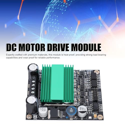 Jectse DC Motor Driver Module, 100A Dual Channel H Bridge Optocoupler Isolation with Heat Sink, for DIY Robot High Power Applications