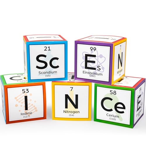Ctosree 5 Pcs 12 Inches Large Science Party Decorations, Vivid - color: Vivid, style: Science