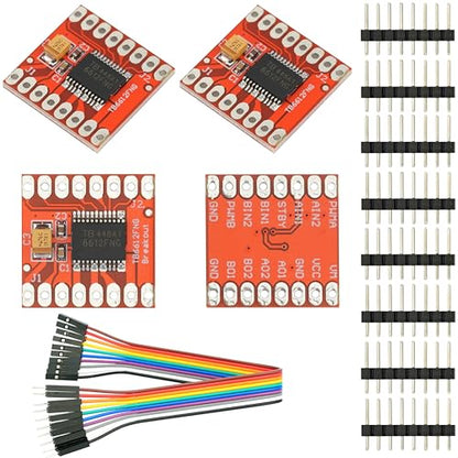 WWZMDiB 4 Pcs TB6612FNG Dual Motor Driver Controller Board Module Compatible with for Arduino Raspberry Pi ESP32 STM