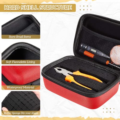 Relaxweex Hard Case with Foam, 7.1 X 4.7 X 3.1 Inch, Red - color: Red, size: 7.1 x 4.7 x 3.1 inch