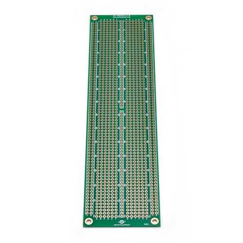 Double Sided ENIG Protoboard, Solderable Breadboard, Electronic Circuit Board for DIY Prototype Circuit, FR4, Plated Through Hole Solder Prototype Board, ST-PROTO-2-8 (2" x 8") - style: 2" x 8"