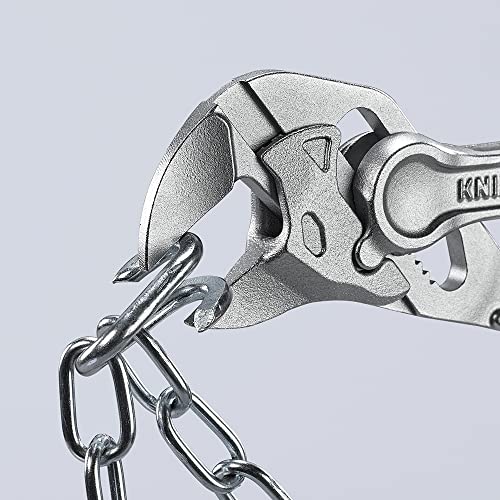 KNIPEX Tools 86 04 100 Pliers Wrench XS, 4", Silver - size: 4-Inch, style: Wrench