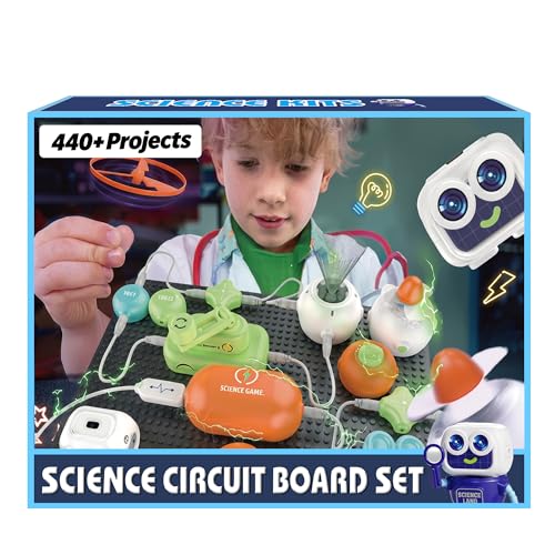 SMILESSKIDDO Science Kits for Kids, STEM Toys for Kids, 16 Circuit Parts - size: Large