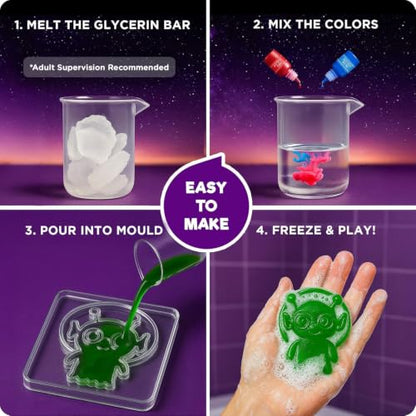 Doctor Jupiter Glow in The Dark - Space Soap Making Kit for Kids Ages 6+ - style: Space Super Soaps: 6+