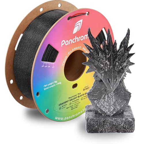 Polymaker Panchroma PLA Filament 1kg, Gradient 3D Printing Filament 1.75mm - color: Gradient Galaxy Black-grey