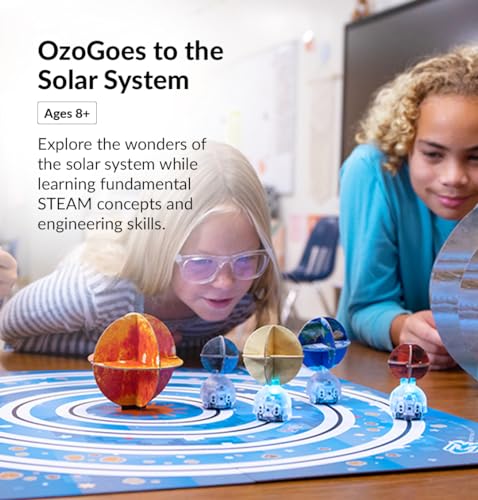 Ozobot OzoGoes to The Solar System, STEM Kit, Ages 8+, Learn The Solar System, Problem Solving, Classroom Science Activities, Easy Assembly, NGSS Aligned, Digital Lessons, Robot Not Included
