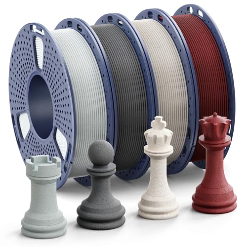 SUNLU Marble PLA Filament 1.75mm, 250g Spool Bundle, 3D Printer Filament - color: Pla Bundle-250gx4-2230099