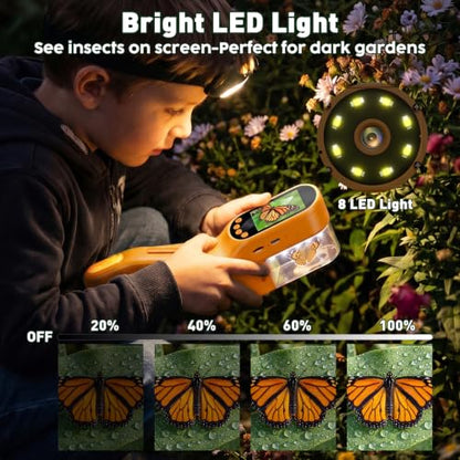 SEEKID Bug Catcher for Kids with 2.4" Screen (Yellow) - color: Yellow