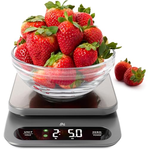 Greater Goods Digital Food Scale for Kitchen & Baking, 22lb High Capacity