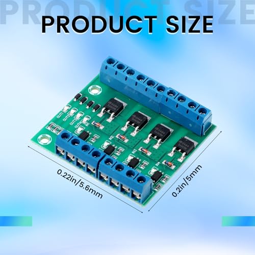 MOSFET Module MOSFET Switch 4 Channel Drive Module Metal Oxide Semiconductor Field Effect Transistor 400w Dc 3.7-27v 10a Large Power Pwm Adjustment Electronic Switch Control Board