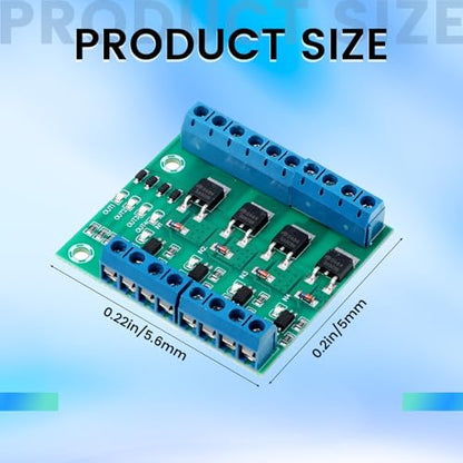 MOSFET Module MOSFET Switch 4 Channel Drive Module Metal Oxide Semiconductor Field Effect Transistor 400w Dc 3.7-27v 10a Large Power Pwm Adjustment Electronic Switch Control Board