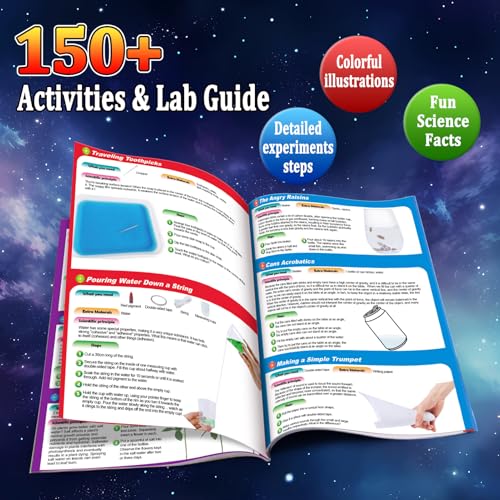 PATIFEED 150 Experiments Science Kit for Kids Chemistry Set