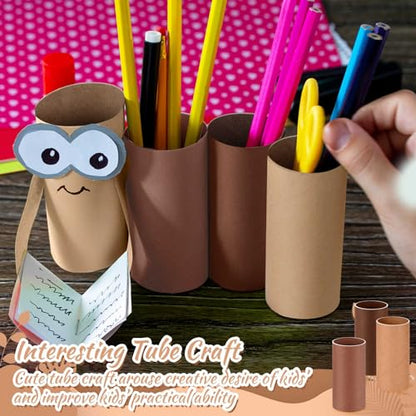 Henoyso 100 Pack Toilet Paper Rolls, 1.57 x 3.74 Inch, Coffee Series - color: Coffee Series, size: 1.57 x 3.74 Inch