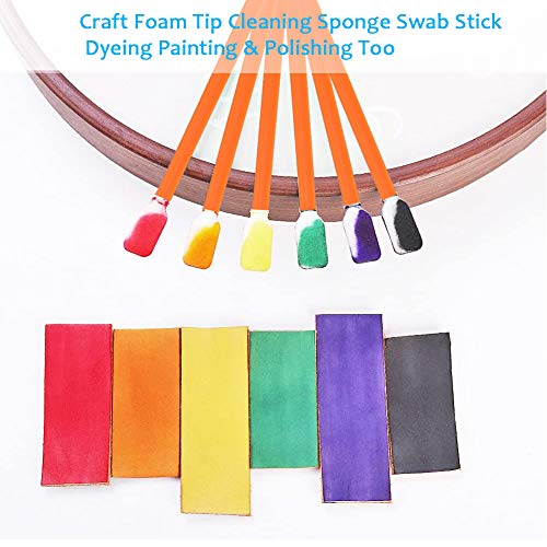  Wellgler's 5.11" Foam Cleaning swabs,lint Free Foam Swab,for Electronics, Cameras, Optical Lenses or Inkjet Printers,DTF Printhead Cleaning（50pcs） - color: orange 50