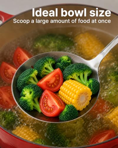 Zulay Kitchen Stainless Steel Draining Spoon - size: Draining Spoon