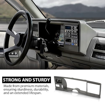 Dash Bezel Panel Surround Trim - color: Gray, size: Silverado/Sierra 1988-1994