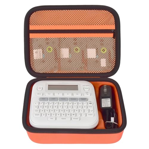GWCASE Hard Label Maker Case for Brother P-Touch PT-D220/PT-D210, Case Only - color: Orange