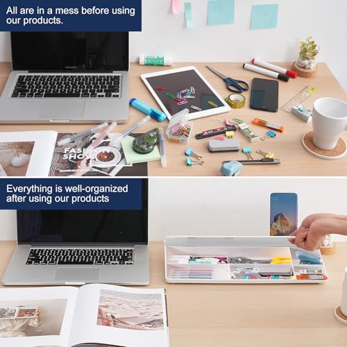 Small Glass Desktop Whiteboard Dry-Erase-Board - Computer Keyboard Stand White Board Surface Pad with Aromatherapy, Desk Organizers with Accessories for Office, Home, School Supplies - color: Aroma - White