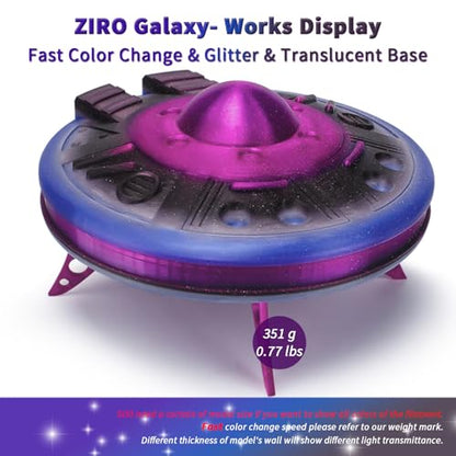 ZIRO Fast Color Change Twinkling PLA, 1.75mm 3D Printing Filament, Galaxy - color: Galaxy