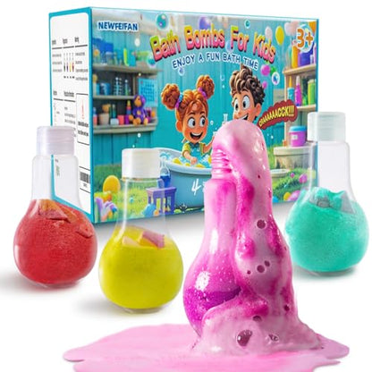 Halloween Bath Bombs Potion Kits for Kids Boo Basket Gifts for Boys & Girls
