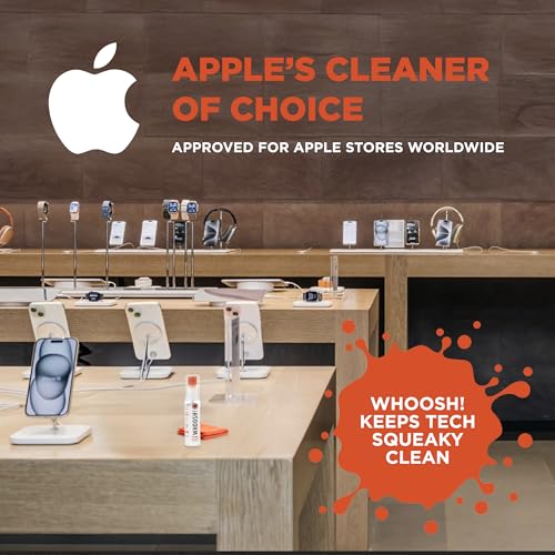 WHOOSH! Screen Shine Go XL – Screen Cleaner Spray & Wipe Kit, 3.4 fl oz - size: 3.4 fl oz (Pack of 1)