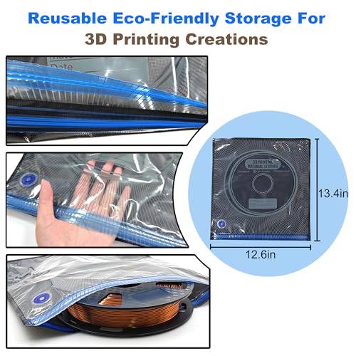 30pcs 3D Printer Filament Storage Bags Kit (12.6 * 13.4in)