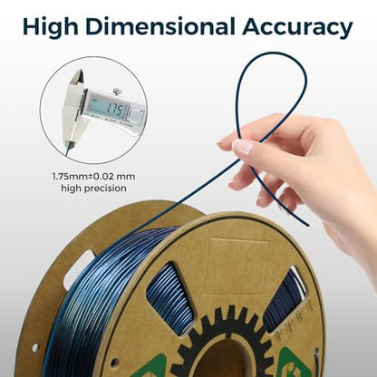 Creator PETG Filament 1.75mm, High Speed 3D Printer Filament 1KG for Max 500mm/s Fast Printing, Burnt Titanium Color Changing Filament, Tough Chameleon 3D Printing Filament (Burnt Titanium) - color: Hs Petg Burnt Titanium