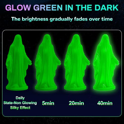 PLA+ 3D Printer Filament, Glow in The Dark Filament 1.75mm, Long-Lasting Glow & High-Brightness, Luminous Green Bright 3D Printing Filament for Most 3D Printer - 1kg Spool(Glow Green) - color: Green