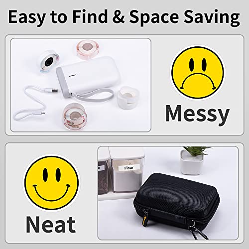 Phomemo D30 D30D D35 Label Maker Case, Small Label Maker Storage Bag -Black - color: Black, style: 1 Case