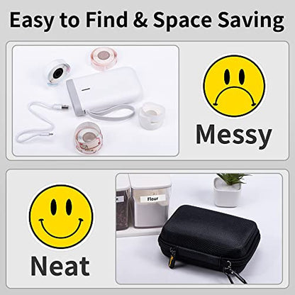 Phomemo D30 D30D D35 Label Maker Case, Small Label Maker Storage Bag -Black - color: Black, style: 1 Case