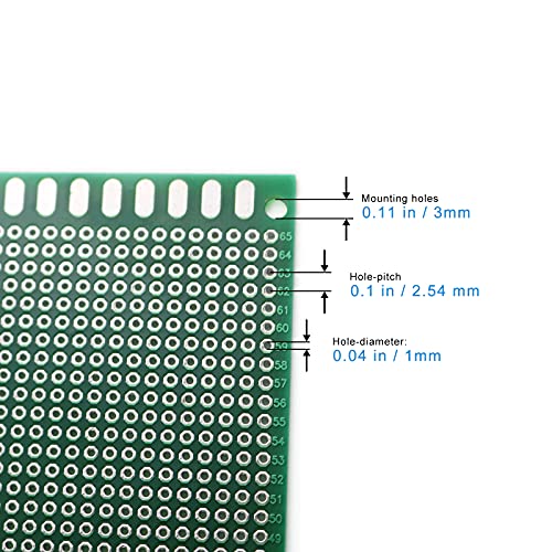 Double Sided PCB Board,D DZRCOXI Large PCB Circuit Board Protoboard 3PCS 12X18CM for DIY Soldering Electronic Projects Compatible with Arduino Kits (12X18CM-3Pcs) - style: 12X18CM-3Pcs