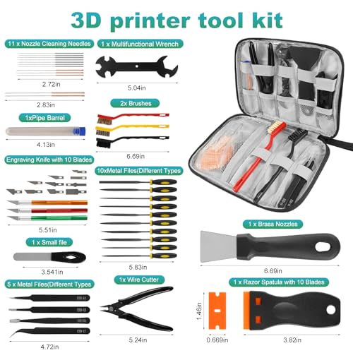 3D Printer Tools kit, for Cleaning 3D Printing & Deburring Printed Part