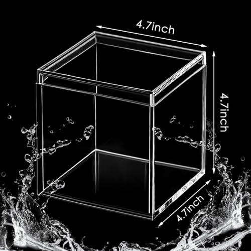 8 Pcs Clear Acrylic Box with Lid, 4.72 x 4.72 x 4.72 Inch, Classic Style - size: 4.72 x 4.72 x 4.72 Inch, style: Classic style