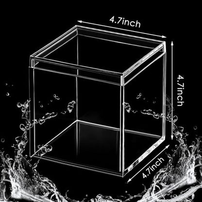 8 Pcs Clear Acrylic Box with Lid, 4.72 x 4.72 x 4.72 Inch, Classic Style - size: 4.72 x 4.72 x 4.72 Inch, style: Classic style